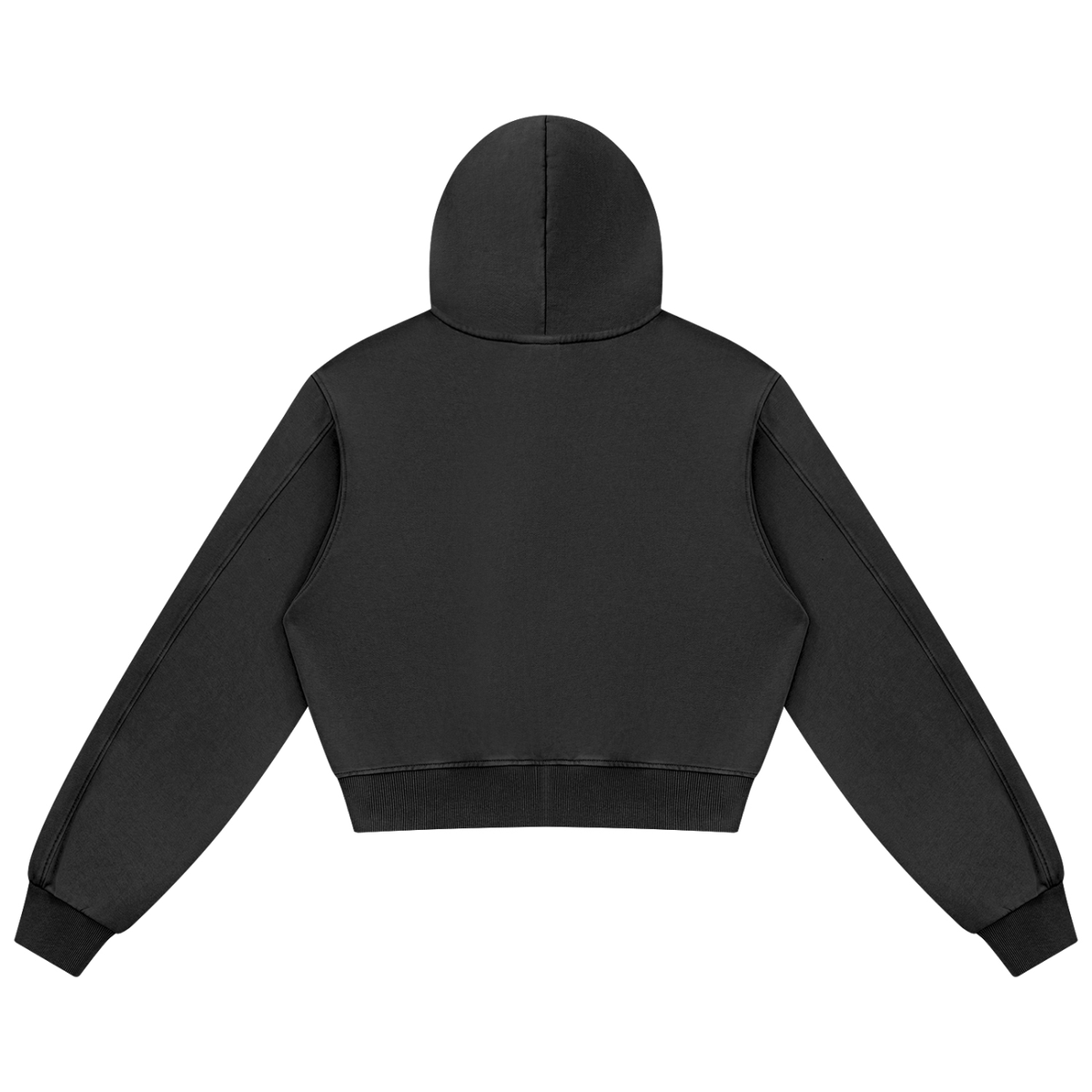 360 GSM Mineral Wash "Black" Full Zip Hoodie