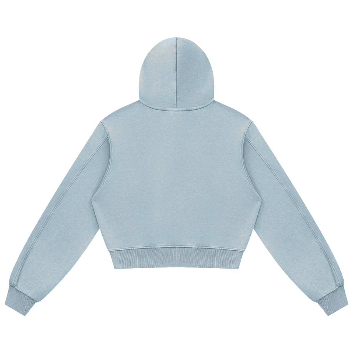 Women's Mineral Wash "Haze Blue" Full Zip Hoodie