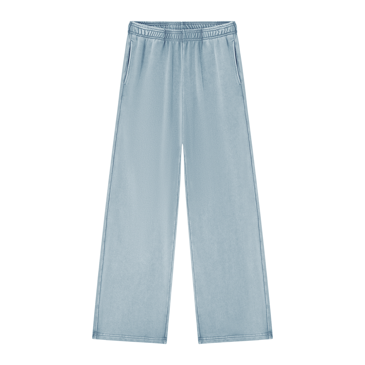 360 GSM Mineral Wash "Haze Blue" Straight Sweatpants