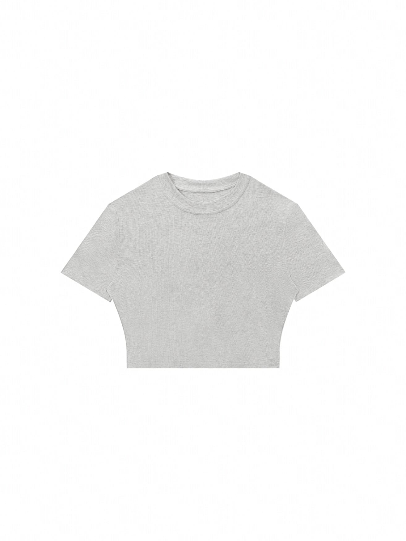 RIBBED-CROP-TEE