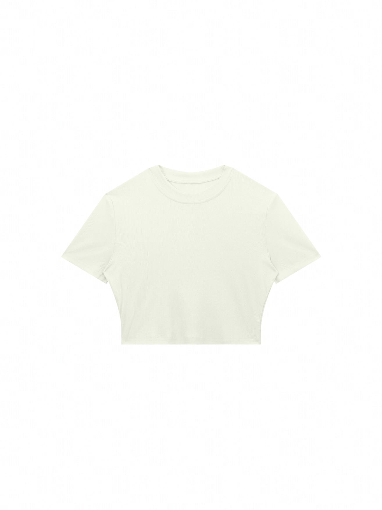 RIBBED-CROP-TEE
