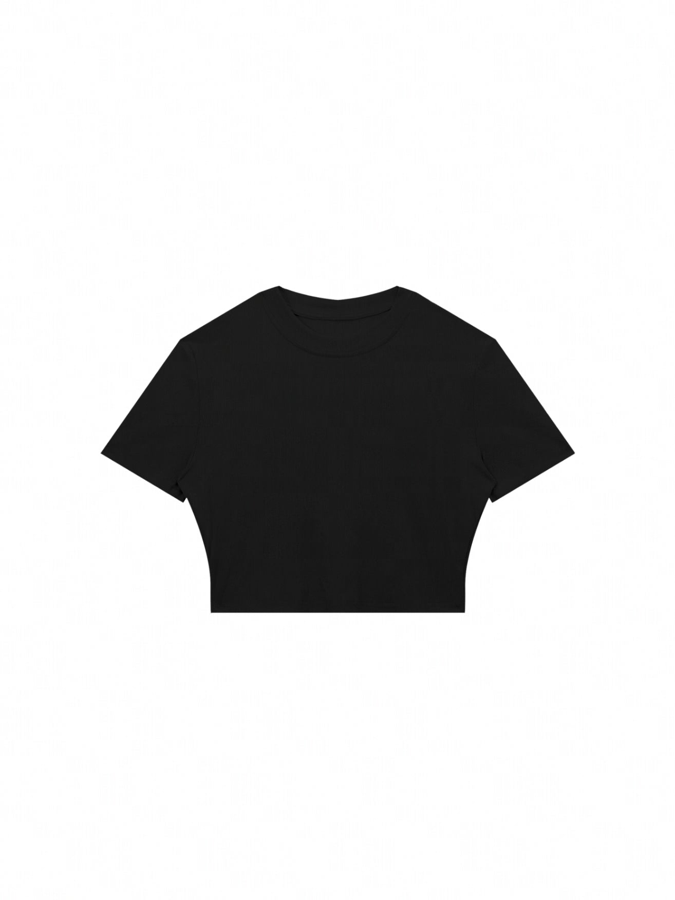 RIBBED-CROP-TEE