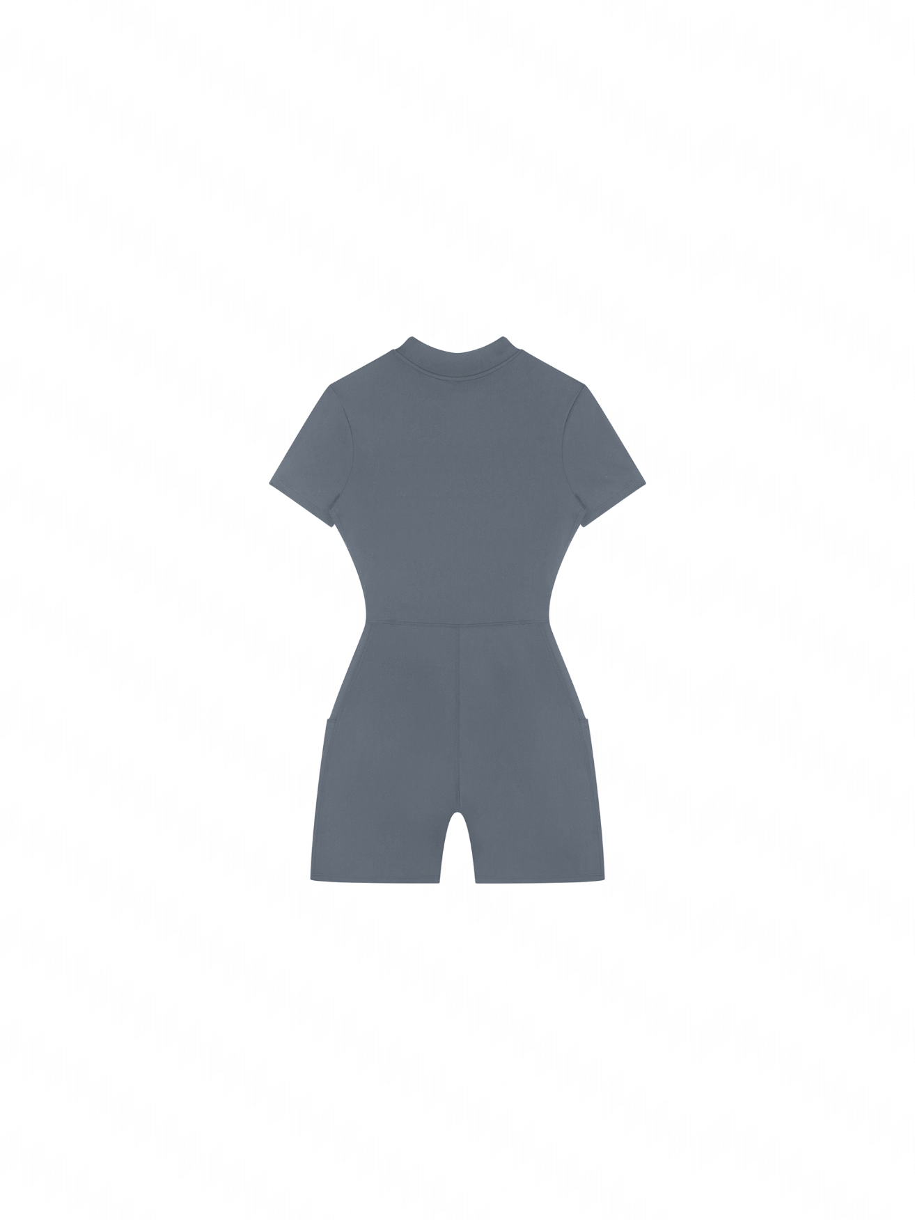 Quarter-Zip Short Sleeve Romper
