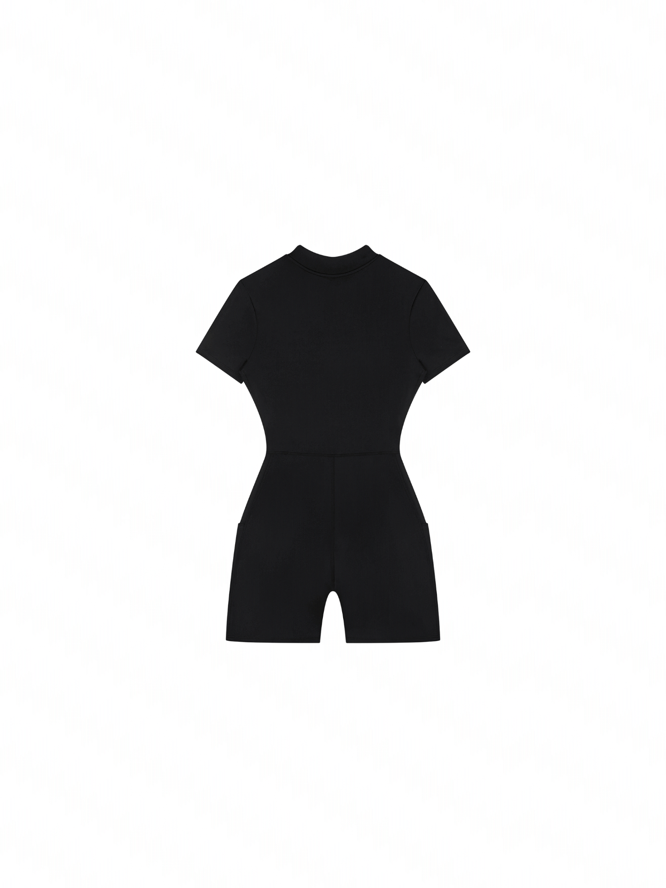 Quarter-Zip Short Sleeve Romper