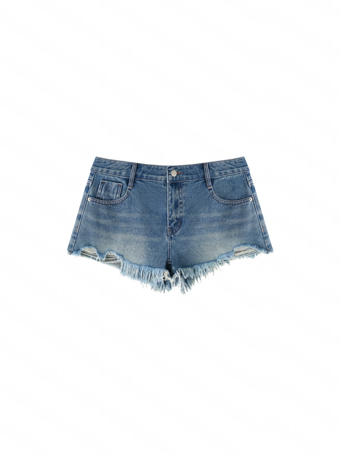 Raw Hem Denim Shorts