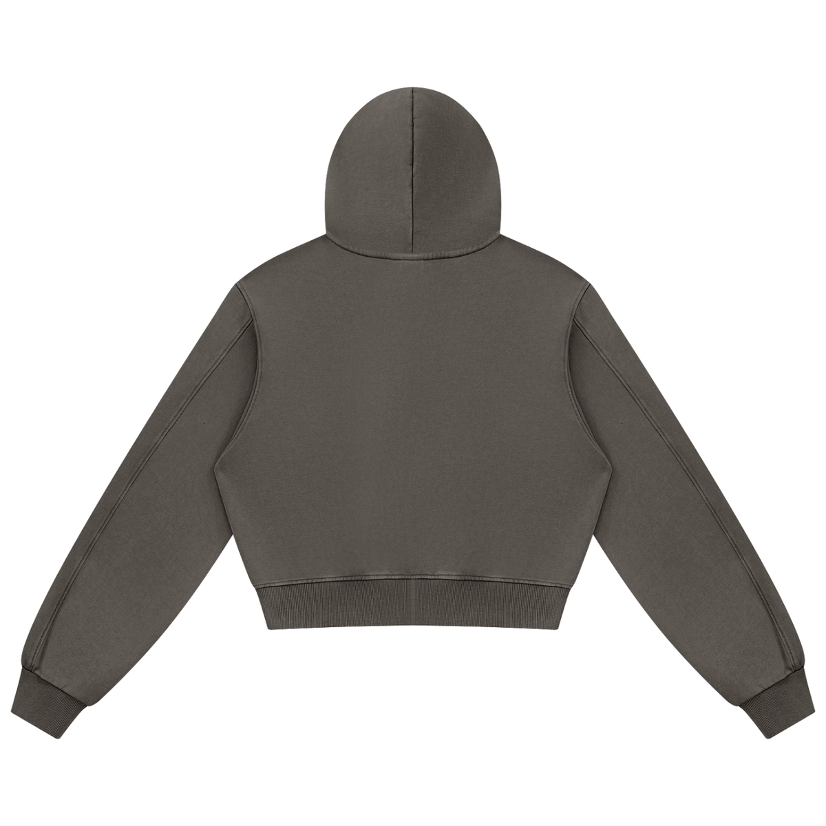 Women's Mineral Wash "Coffee" Full Zip Hoodie