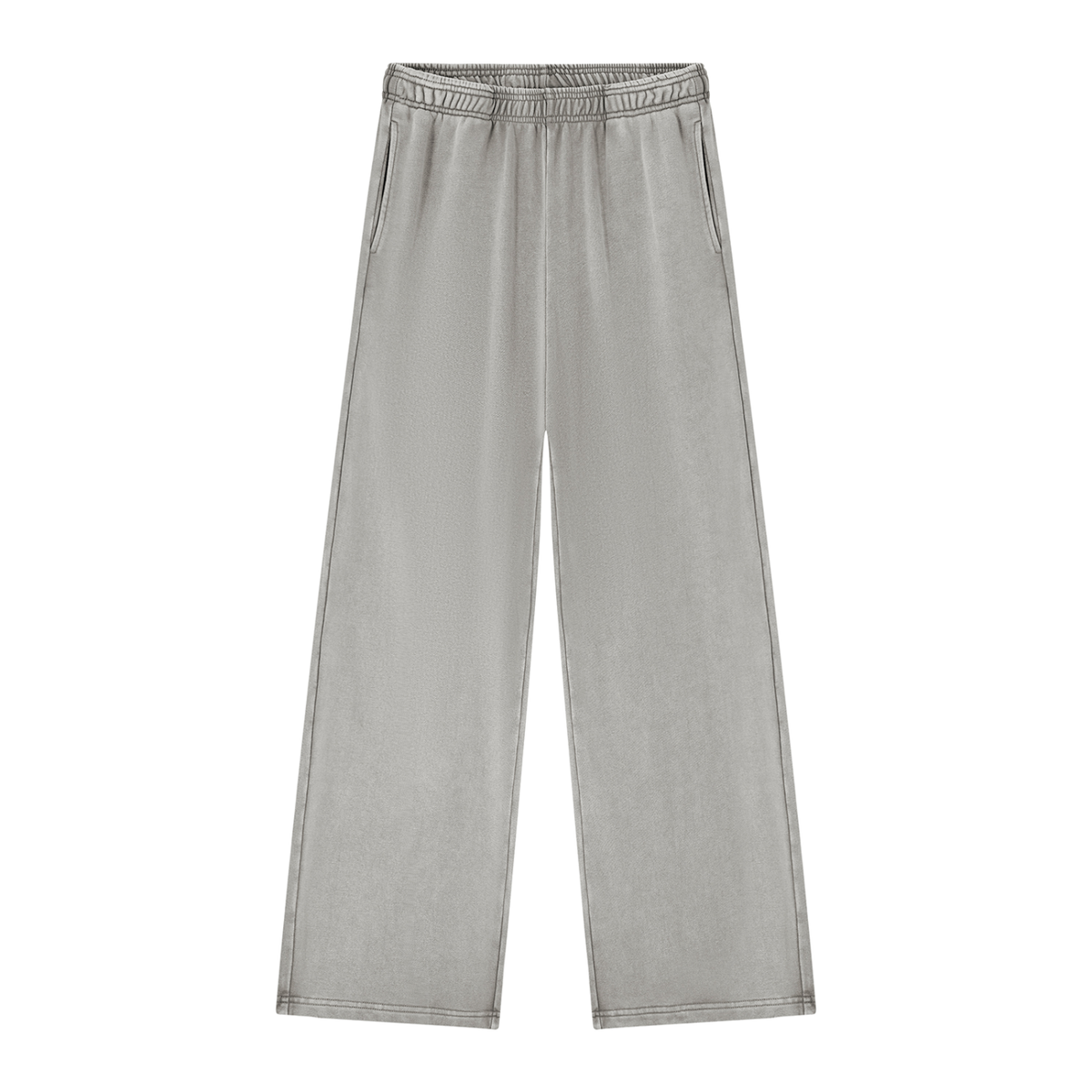 360 GSM Mineral Wash "Light Grey" Straight Sweatpants