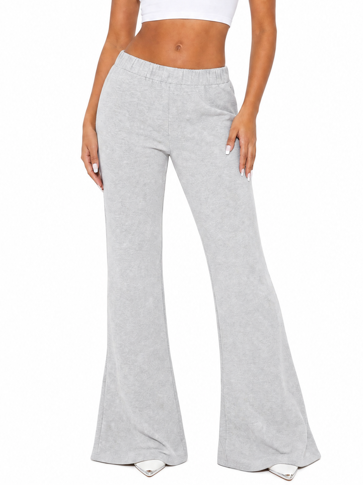 Slim-Fit Flared Sweatpants