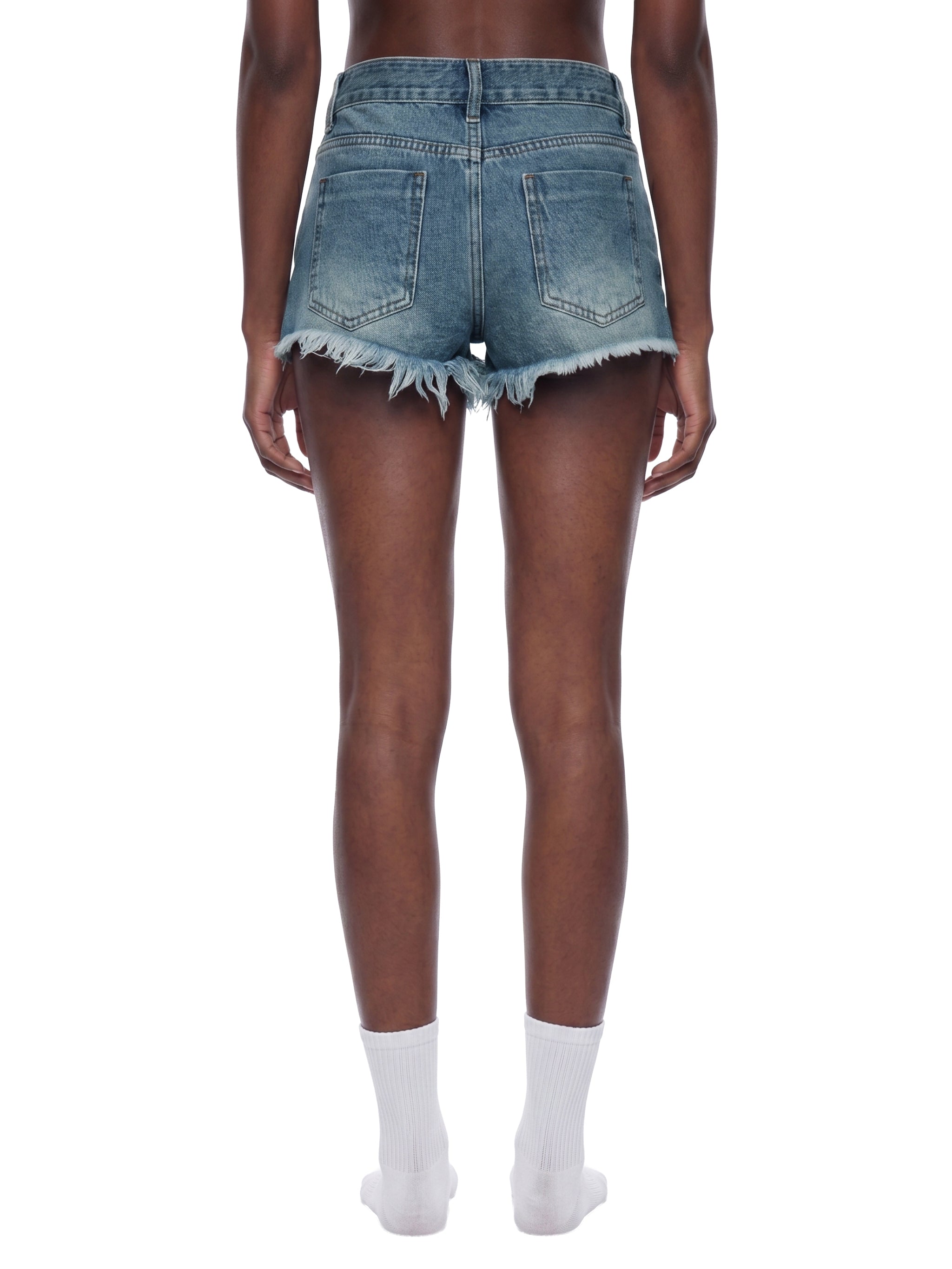 Raw Hem Denim Shorts